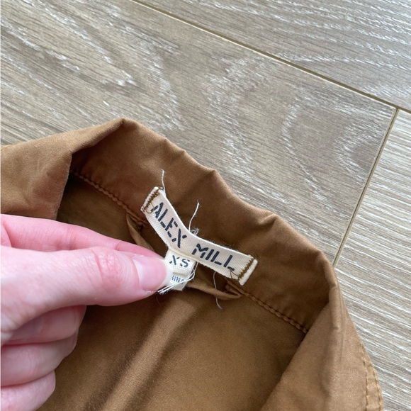 Alex Mill Women’s Tan/Vintage Khaki 98% Cotton Jumpsuit Sz XS EUC - Picture 5 of 12